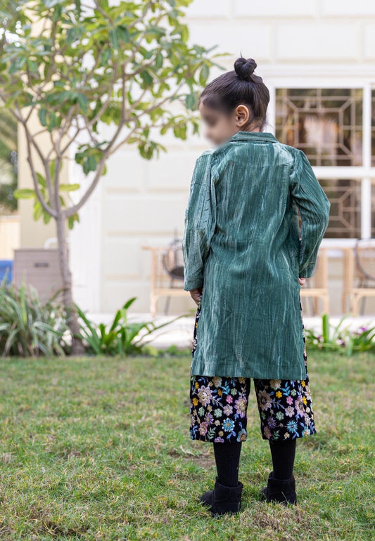 Model 2 | Velvet floral - GREEN