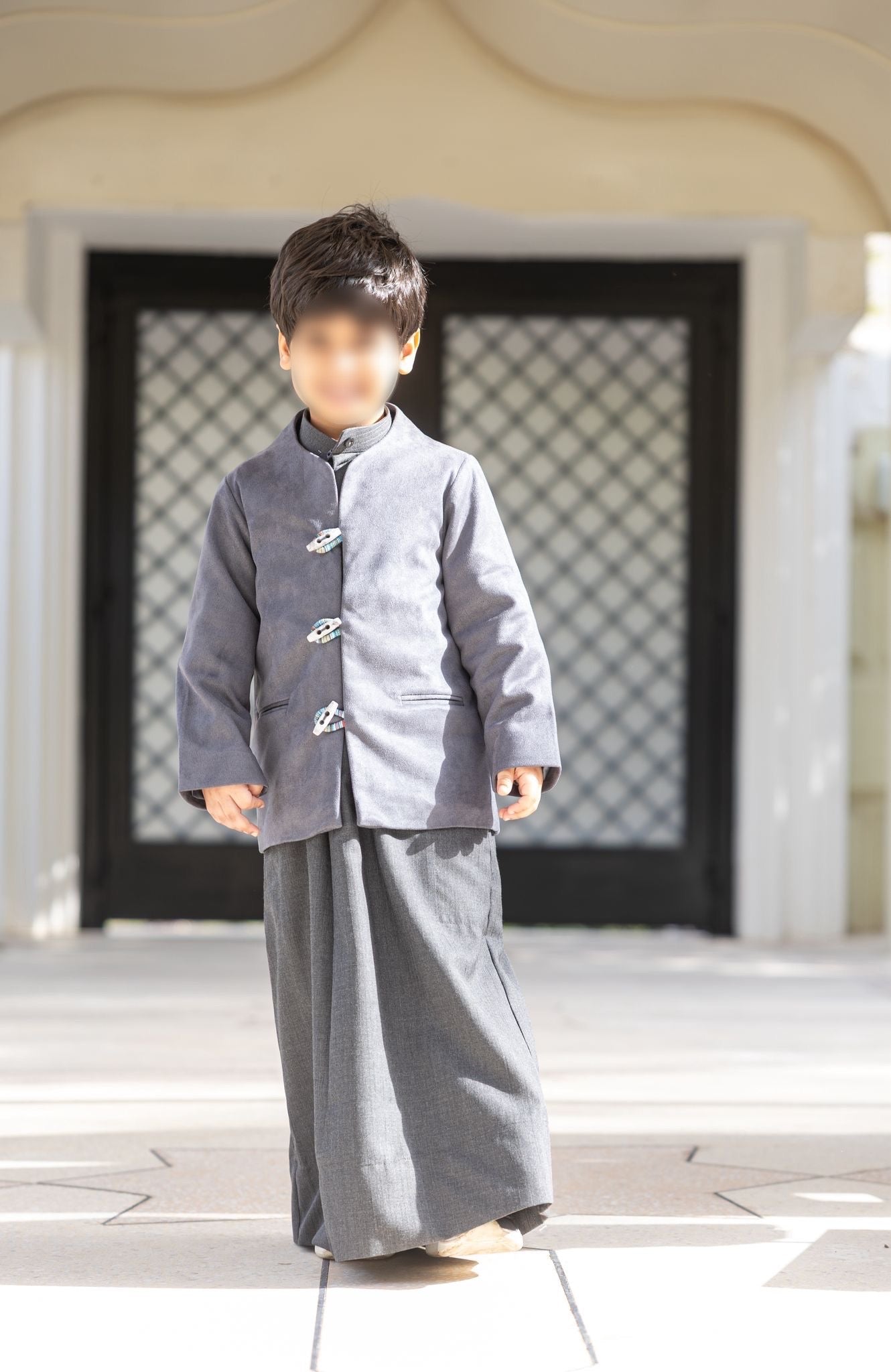 MODEL 7 | Gray Suede BLAZER