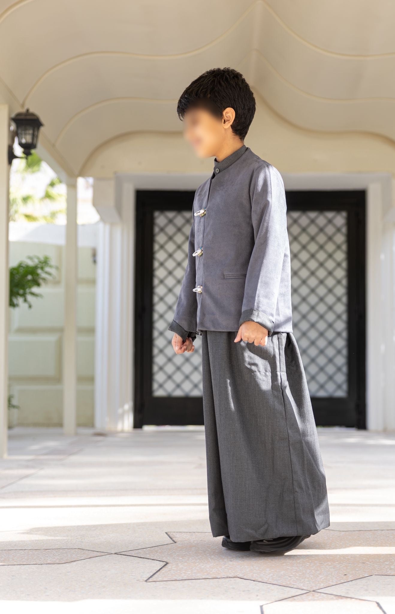 MODEL 7 | Gray Suede BLAZER