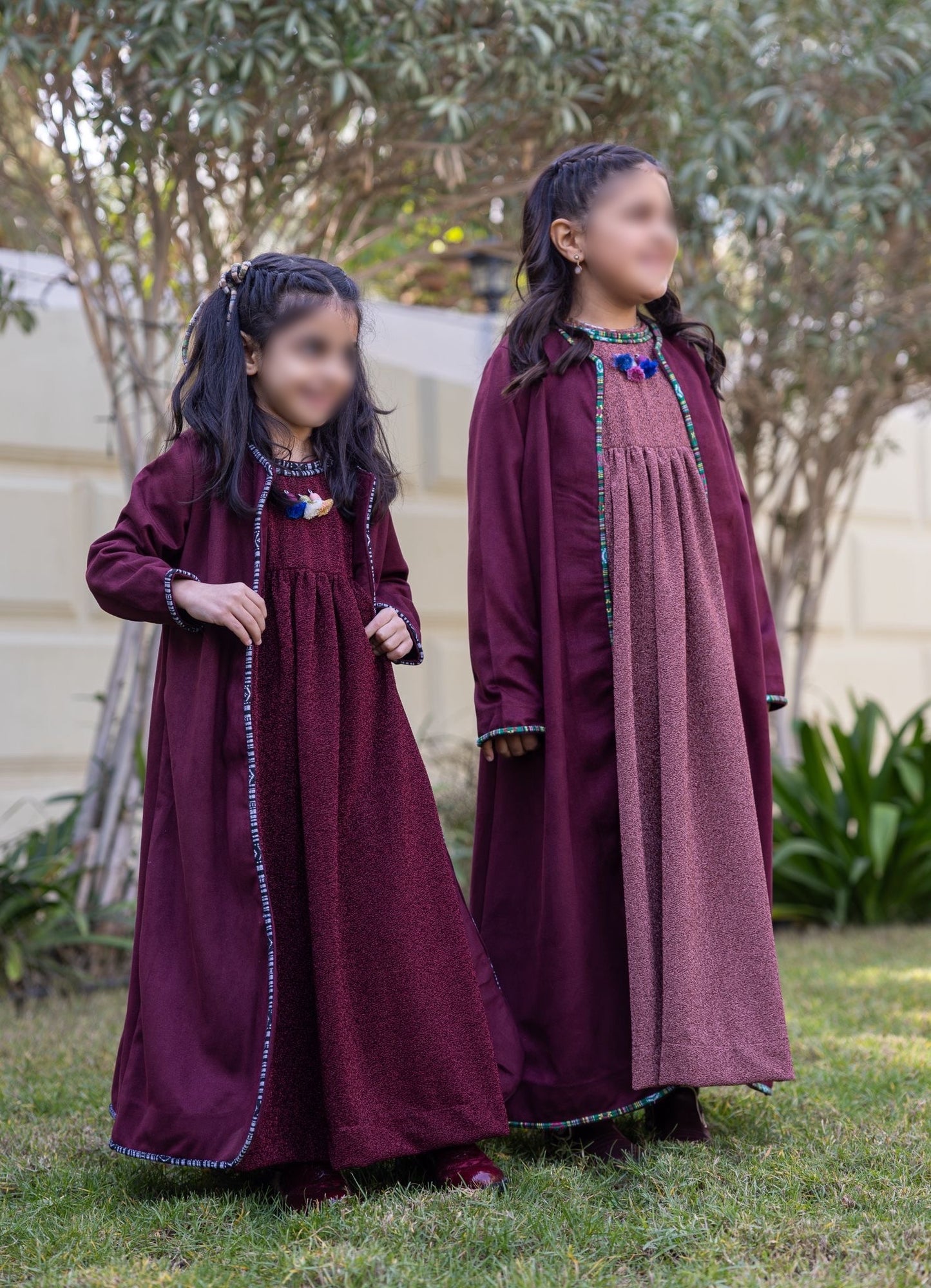 Model 6 | Suede Bisht - MAROON