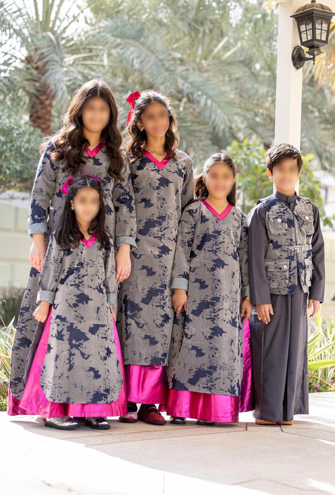 Model 1 | Denim Top+Pink Skirt