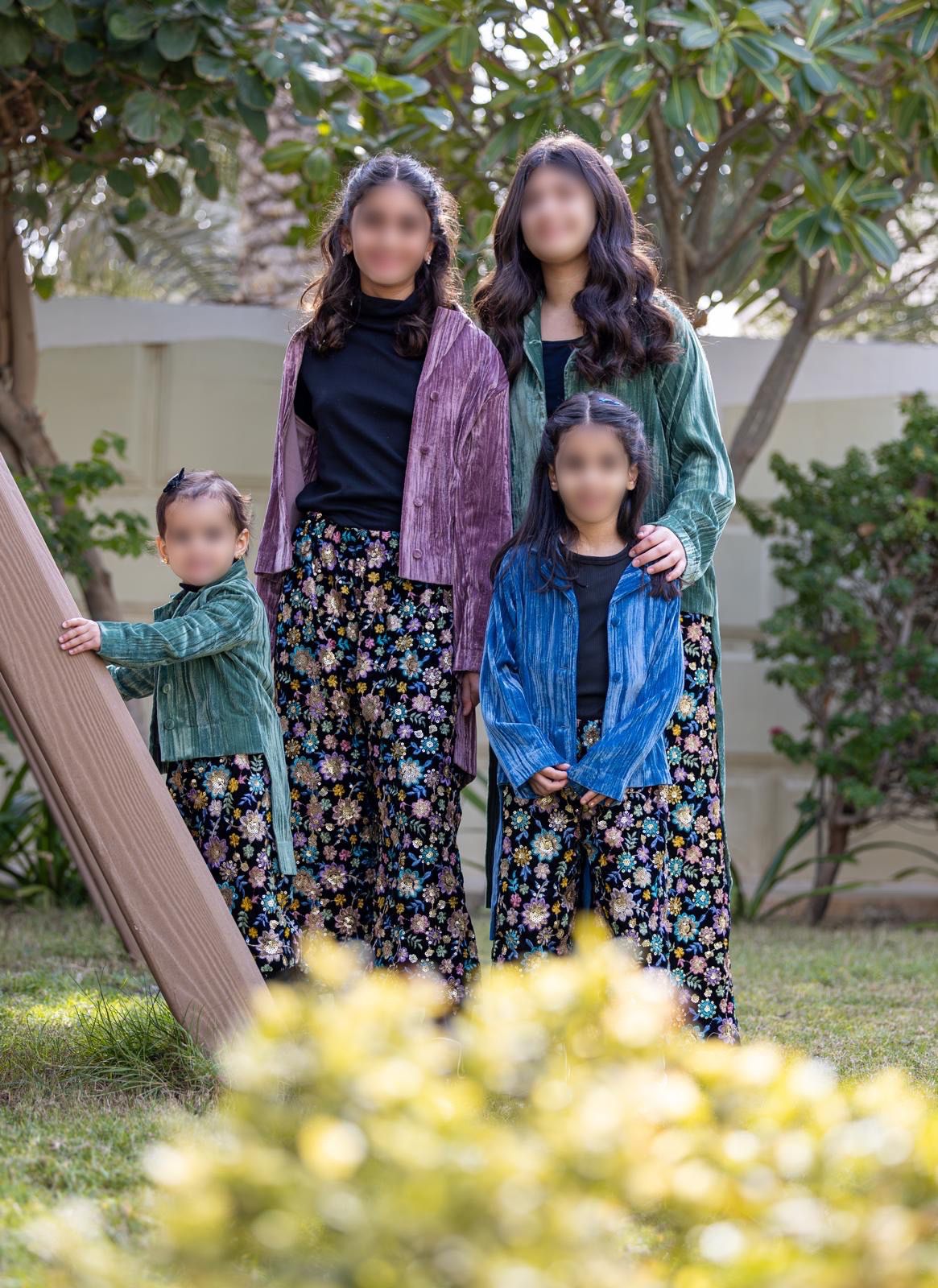Model 2 | velvet floral - DUSTY ROSE